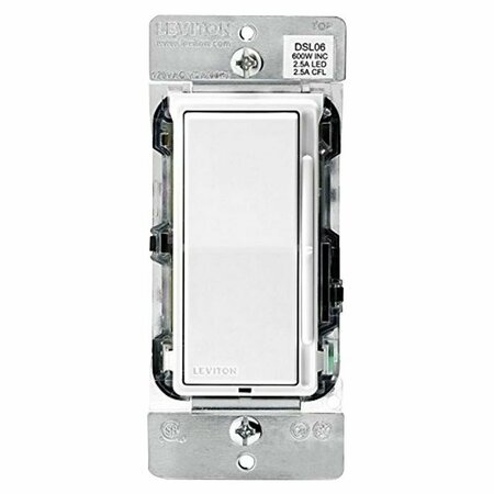 LEVITON Dimmer Slide Univ Decora Wht DSL06-744